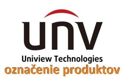 Označenie produktov UNIVIEW