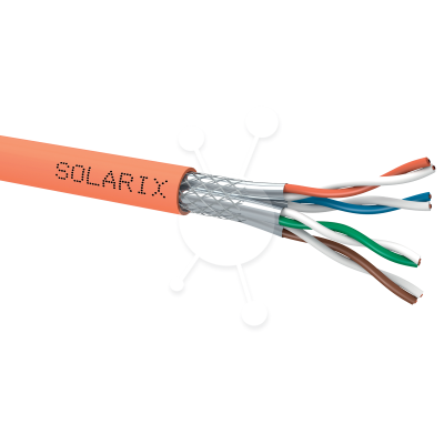 Kábel CAT7 SSTP LSOH Solarix tienený, 500m cievka