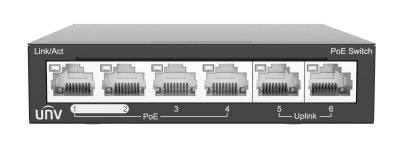 NSW2020-6T-POE-IN - PoE switch Uniview 4+2