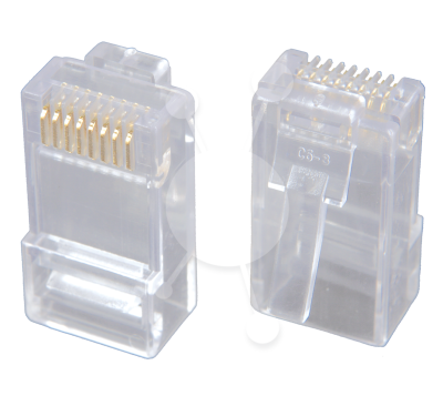 RJ45 konektory CAT5E UTP Solarix netienené - 100ks